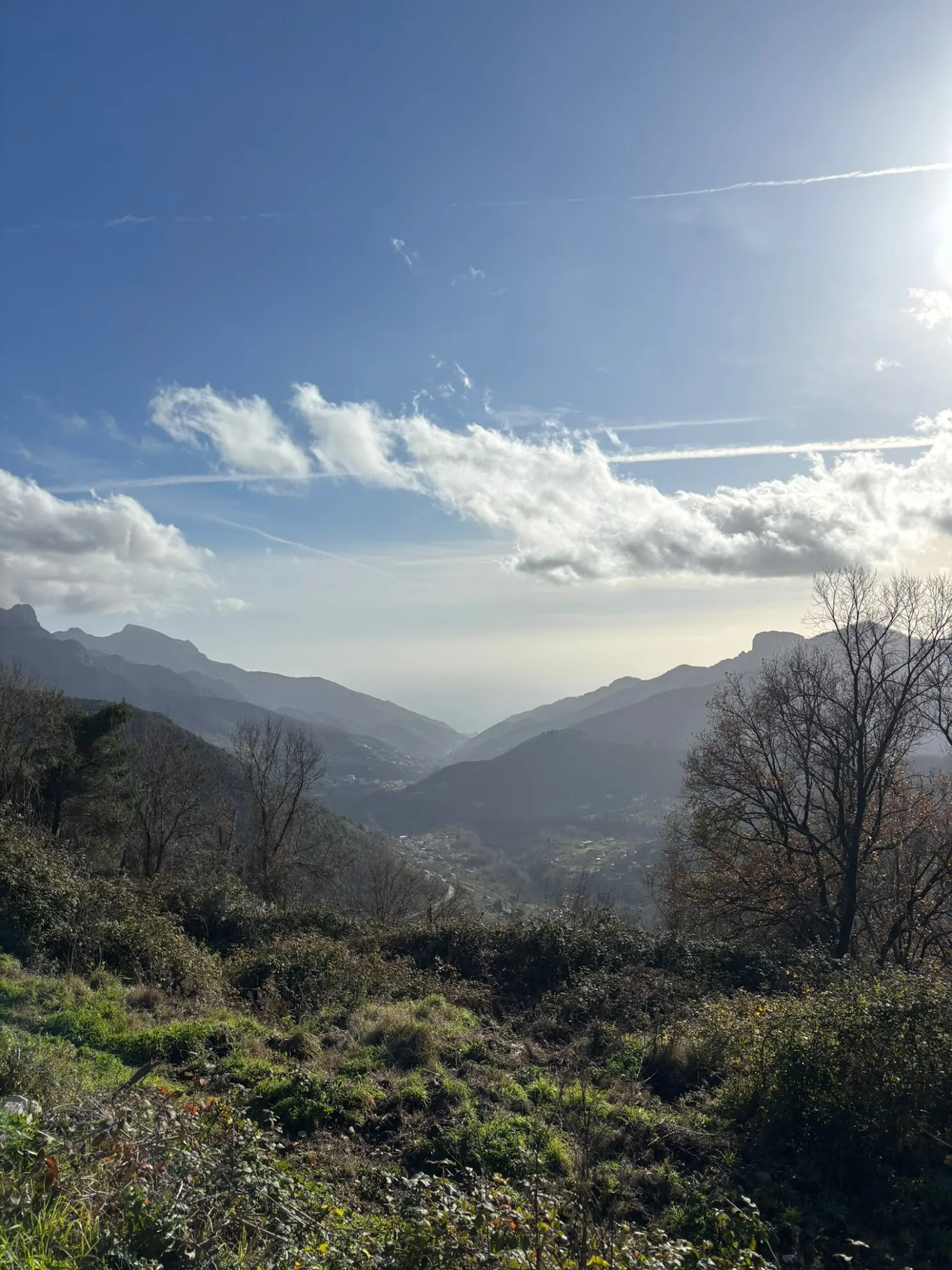 View of Tramonti — Amalfi Coast valley
